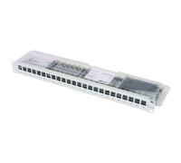 Telegärtner Network patch panel 24 ports CAT 6A 1U Grey-white