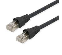 Telegärtner Telegaertner L00003A0060 RJ45 Network Cable, Patch Cable CAT 6a S/FTP 5.00 m Black Flame Retardant, with