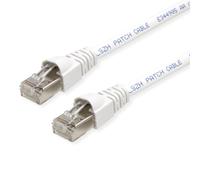 Telegärtner Telegaertner L00003A0085 RJ45 Network Cable Patch Cable CAT 6a S/FTP 5.00 m White Flame Retardant with Ra