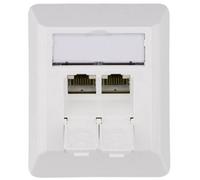Telegartner 100023002 AMJ45 Network Outlet Surface-Mount Cat.6A 2-...