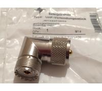 TELEGARTNER J01042F0652 PREMIUM QUALITY PL259 S0259 ELBOW UHF RF ADAPTOR fd6j26