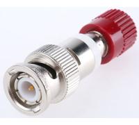 Telegartner Red, Male Binding Post with Brass contacts and Gold Plated - Socket