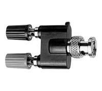 TELEGARTNER Telegaertner J01008A0627 Measuring Adaptor BNC Male to Female 4 mm Female 4 mm Black Red