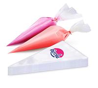 TELEGLO Disposable Piping Bags - 100 Pieces 12 Inch Heavy Duty Anti Burst Pastry Bags for Cream Icing Frosting Cookie Cake Decorating Supplies
