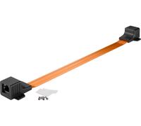 TELEINFORMATIC Window Passage Flat RJ45-RJ45 0.25m 71411