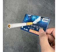 TelekinetiCredit Magic Tricks Credit Card Floating Cigarettes Suspend Card Magic Close Up Street Gimmick Illusions Magician Mentalism Prop