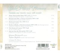 Gemma Bertagnolli; Soprano; Co - Telemann: Cantatas And Cham