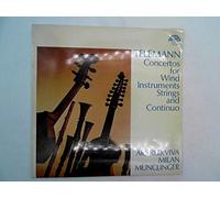 TELEMANN - CONCERTOS FOR WIND INSTRUMENTS STRINGS AND CONTINUO LP (VINYL) CZECH SUPRAPHON 1971 (Katalog-Nummer: 11101045G)
