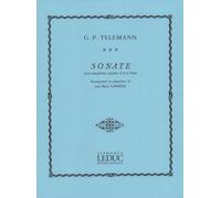 Telemann: Sonata in C Minor TWV 41:A3 for Soprano/Tenor Saxophone and Piano (Londeix), Alphonse Leduc AL25864
