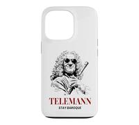 Telemann Stay Baroque Funny Classical Music Composer Case for iPhone 13 Pro