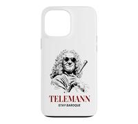 Telemann Stay Baroque Funny Classical Music Composer Case for iPhone 13 Pro Max