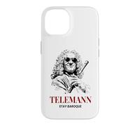 Telemann Stay Baroque Funny Classical Music Composer Case for iPhone 14