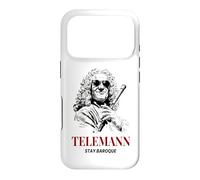 Telemann Stay Baroque Funny Classical Music Composer Case for iPhone 17 Pro