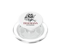 Telemann Stay Baroque Funny Classical Music Composer PopSockets PopGrip for MagSafe