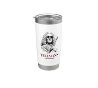 Telemann Stay Baroque Funny Classical Music Composer Stainless Steel Insulated Tumbler