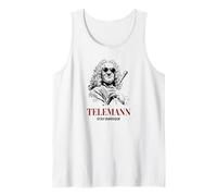 Telemann Stay Baroque Funny Classical Music Composer Tank Top