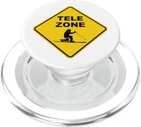 Telemark Skiing Zone Sign PopSockets PopGrip for MagSafe
