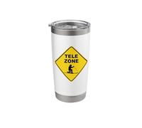 Telemark Skiing Zone Sign Stainless Steel Insulated Tumbler