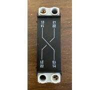 Schneider Electric TeSys Mini-VARIO - Auxiliary Contact Block, Add On Module, 1NC Early Break + 1NO Late Make, 12A, IP20 Rated, VZ7
