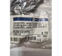 TELEMECANIQUE DIODE WITH GREEN LED 110/230V DC RZM031FPD 026119 (10 PACK)