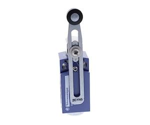 Telemecanique Sensors XCKD2145G11 Limit Switch with Thermoplastic Roller Lever, Metal, Series XCKD, Variable Length, Rotary Head, PG11 Cable Gland, 1 NC + 1 NO Snap Action Contacts