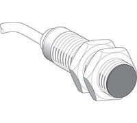 Telemecanique Sensors XS512BSDAL2 XS5 Inductive Sensor, Brass, M12, 35 mm Length, 2 mm Sensing Distance, 12 VDC-24 VDC, 2 m Cable Length
