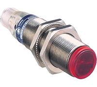 TELEMECANIQUE SENSORS XUB9BPANM12 XUB Cylindrical Metal Polarized Reflex Photoelectric Sensor, M18, 3 cables Output, PNP, 2 m Detection Distance Nominal, 12 - 24 VDC, 4 Pin M12 Male Connector