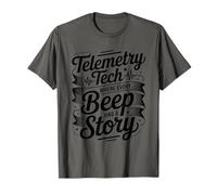 Telemetry Tech Where Every Beep Has A Story, Cardiac Nurse T-Shirt