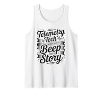 Telemetry Tech Where Every Beep Has A Story, Cardiac Nurse Tank Top