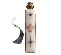 Telephone Address Book,Pocket Size Retro | Enamel Flowers Brass Address Book,for Travel Adventure Short Trips Home Dorm Men Adults Elderly Collectors