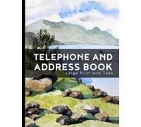 Telephone and Address Book For Seniors: Large Print Address Book with Tabs - Elderly Gifts For Women and Men Over 70 and 80