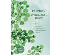 Telephone and Address Book: Large Print for Elderly with Hardback Cover, A-Z of All Your Contacts
