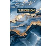 Telephone Book: A-Z Telephone Book A5 | Phone Book Hardback Organizer for Tracking Phone Numbers, Emails, and Notes | Easy Access with Alphabet Index