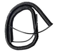 Telephone cable Coiled mains Flex Curly Spring Cord, 8 Cores Spiral Cable Standard Toughness Power Multicore Elastic(Stretch 2.5 Meters)