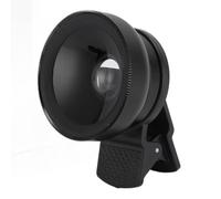 Telephone Camera Lens of 0.45x Wide Angle, 12.5x Macro Mobile Phone Macro Detachable Professional Universal 2 in 1 High Definition for the Tablet for (Black)