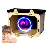 Telephone Cinema Projector - Wooden Theater Stand, 3D Hologram Screen, Display | Smartphone Experience For Corporate Presentations, Home Movie Product Setting