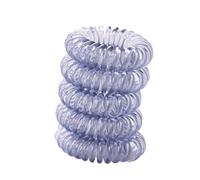 Telephone Cord Hair 10pcs Colorful Elastic Hair Ties Telephone Cord Plastic Hair Band Rubber Scrunchies Hair Accessories Headwear Stretch Head Band(10 pcs light blue)