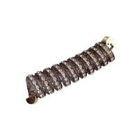 Telephone Cord Hair 1pair Rhinestone Telephone Line Hair Loop Spiral Coil Rubber Phone Line Hair Loop Elastic Bands High Elastic Head Rope Ponytail Girls(Champagne)
