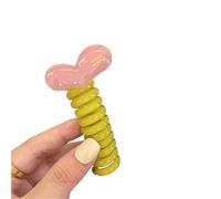 Telephone Cord Hair Band 1pair Fashion Sweet Heart Telephone Wire Line Elastic Rubber Braided Elegant Hair Rope Tie For Women Girls Wedding Hair Accessories For Women And Girls(2)