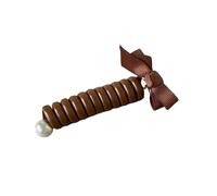 Telephone Cord Hair Band 1pair Female High Ponytail Bubble Braid Braid Braid Hair Rope Sense Tie Headrope Bow Tie Telephone Cable Hair Loop Headwear(1)