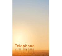 Telephone Directory Book: Blank Telephone Number Book No Address | Phone Book Mini | PhoneBook Slim | 4x6 Inch 60 Pages White Paper