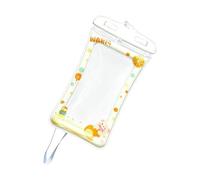 Téléphone Étanche, Coque Protectrice Transparente Prévention des Fuites Dragonne | Étui Protecteur Téléphone, pour Natation Snorkeling Surf Nautisme Plage Sous L'Eau Femmes Hommes Ados, yellow,
