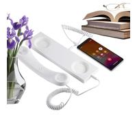 Telephone Handset - Retro Handset | Wired Microphone - Portable Answering Machine for Type C Cell Phone with Built-in Microphone for Video Conferencing Calling Home Decor Uffic