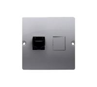 Telephone Jack Single RJ12 Simon Basic Steel BMT1.02/21
