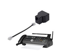 Telephone Jack Splitter - Two Way Phone Cord Converter For Landline, Fax Machine, Modem, And Dsl Equipment, Durable Wired Adapter For Home, Office, Classroom, Or Business Use, Easy Plug-And-Play