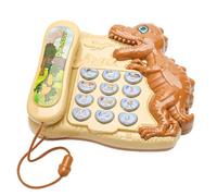 Telephone Kids Toy - Toy Fixed Toy Telephone Set | Dinosaur Shaped Role Play Phone, Cartoon Dinosaur Machine Learning Toys, Phone Toy