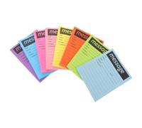 Telephone Message Pad Adhesive Notes 4x5 Inch Lined Paper Notepads | Bright Fluorescent Colors for Visible Messages, Colour-coded Organisation, for Office and Home Use