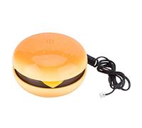 Telephone, Novelty Emulational Hamburger Phone Cable Fixed Line Multifunction Phone Plug Play Home Decoration as Gift for Friends, Families, Default