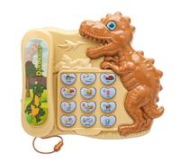 Telephone Toy - Cartoon Dinosaur Pretend Play Telephone, Story Machine Learning Toys, Early Education Pretend Phone, Engaging Phone Toy, Letter & Number Learning, Fosters Parent-Child Interaction