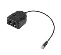 Telephone Training Box Splitter Adapter, Crystal Headset Telephone Training Box Splitter Adapter Volume Control Intelligent Sound Closed for Phone Handsets